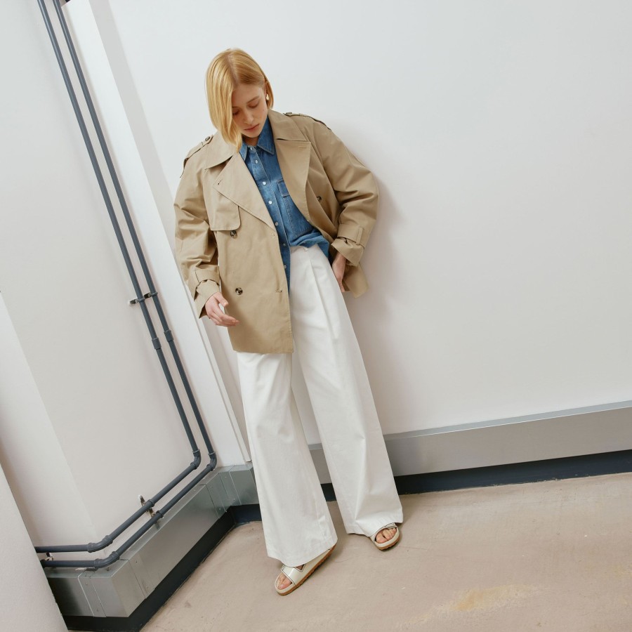 Tailoring Albaray | Short Double Breasted Trench Coat