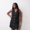 Tailoring Albaray | Black Short Tweed Dress