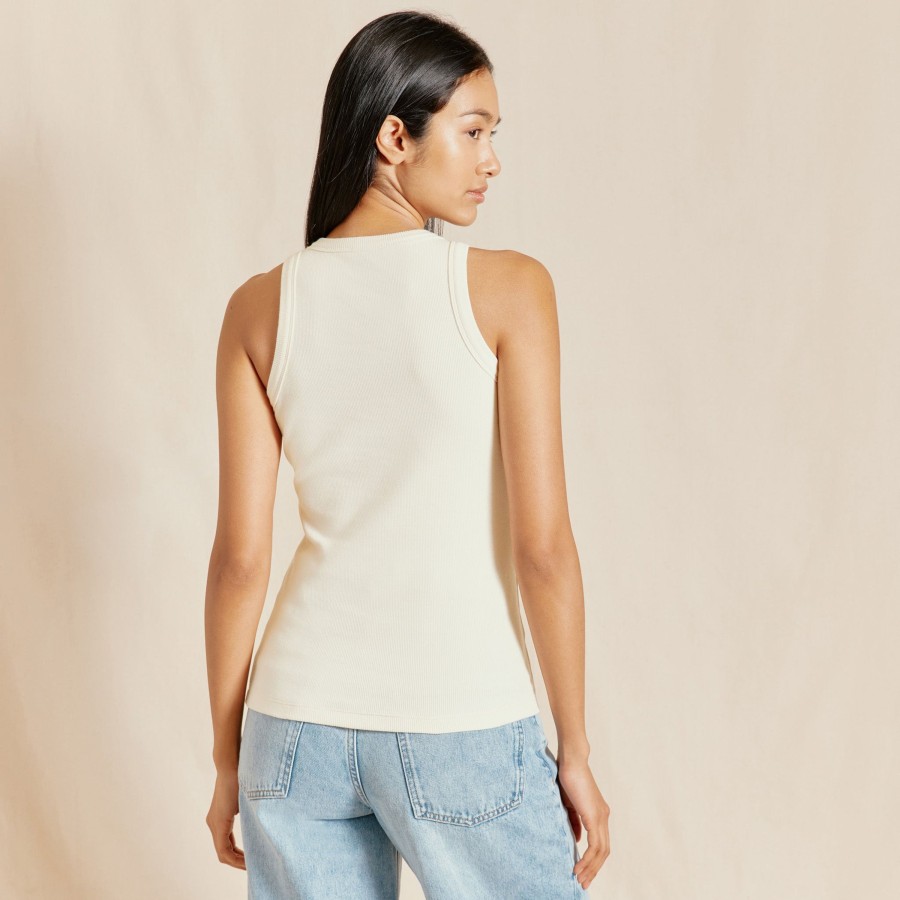 Tops & Blouses Albaray | Cream High Neck Vest