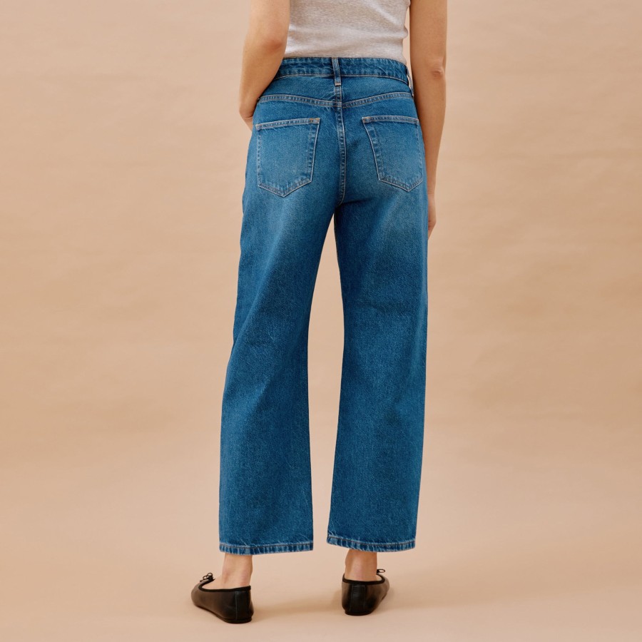 Denim Albaray | Dark Wash Relaxed Jeans