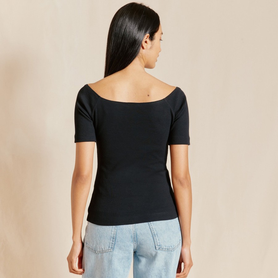 Tops & Blouses Albaray | Black Bardot Top