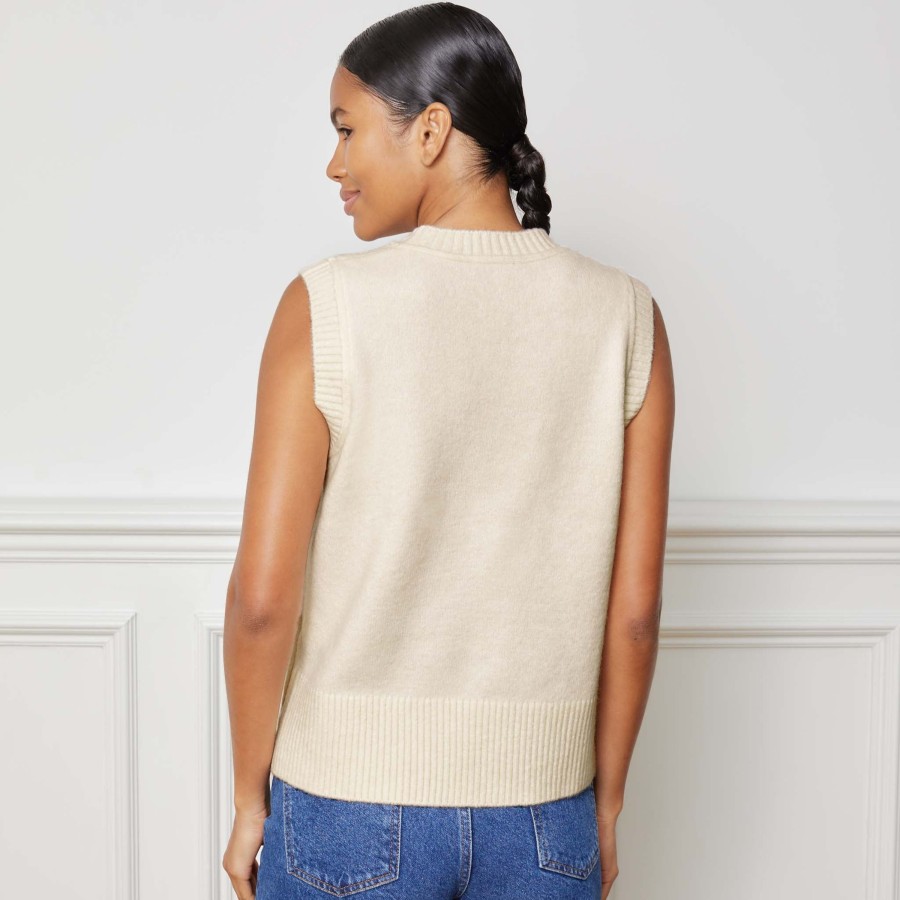 Knitwear Albaray | Cream Knitted Tank Top