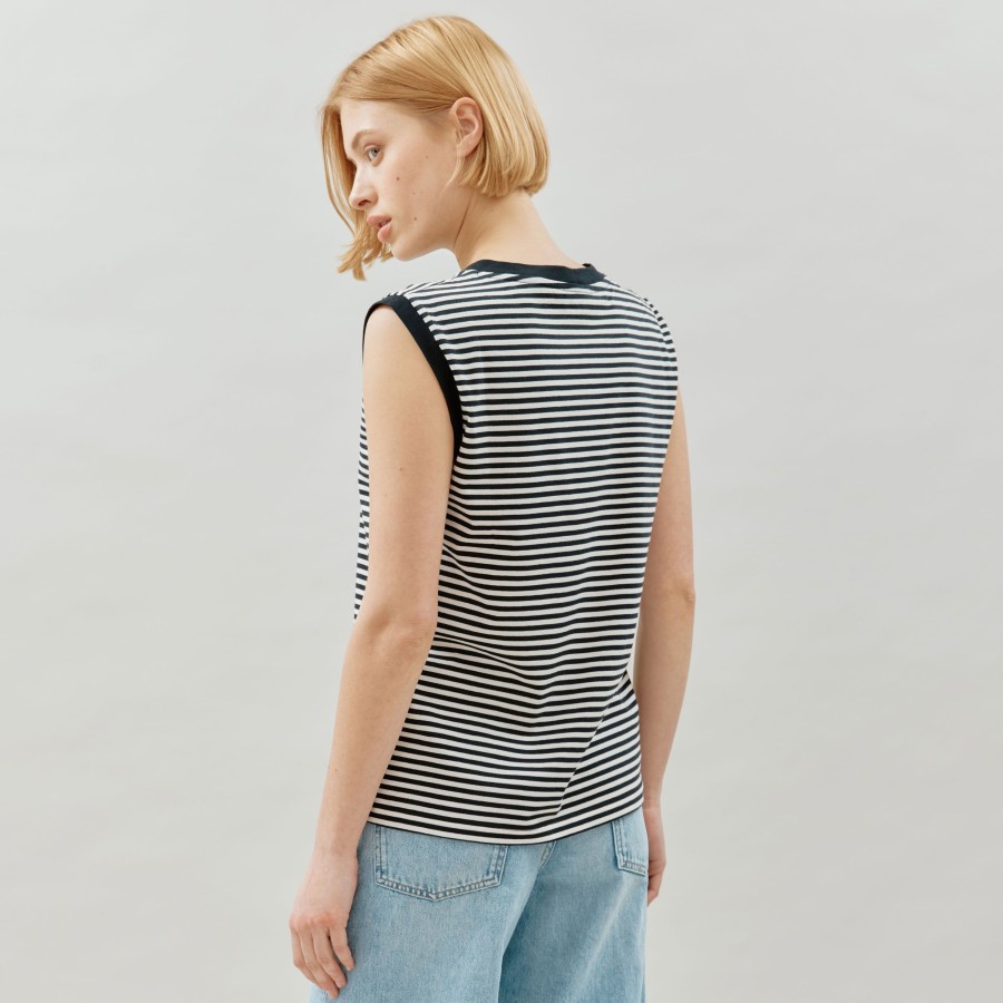 Tops & Blouses Albaray | Stripe Cotton Tank Top