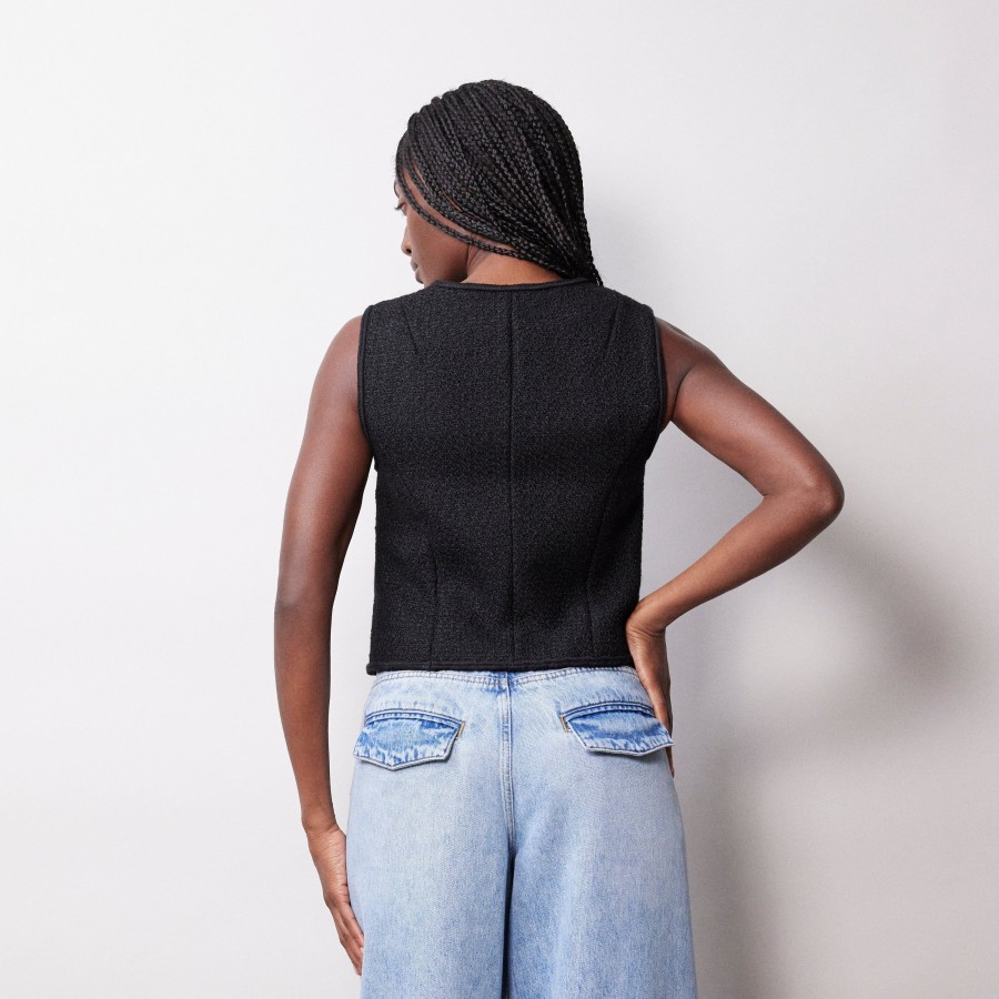 Tailoring Albaray | Black Tweed Waistcoat