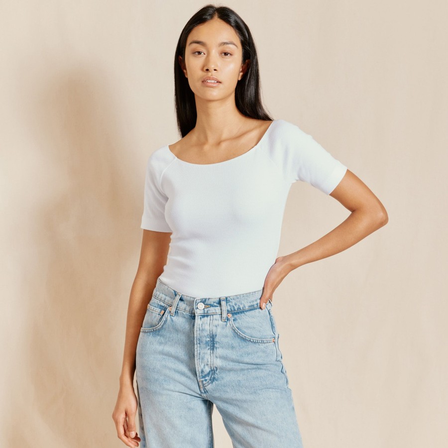 Tops & Blouses Albaray | White Bardot Top