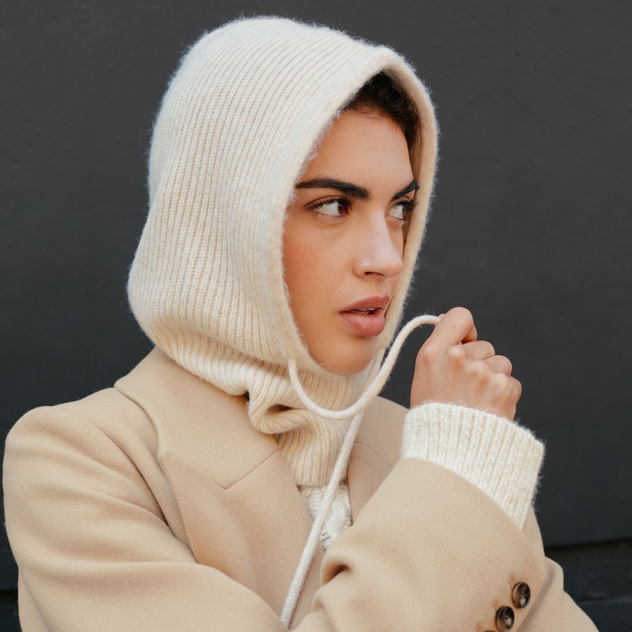 Knitwear Albaray | Cream Knitted Hood