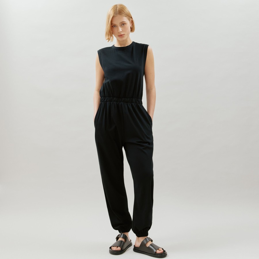 Jumpsuits Albaray | Black Tank Jumpsuit