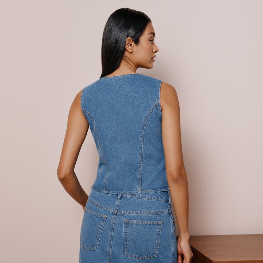 Denim Albaray | Denim Waistcoat