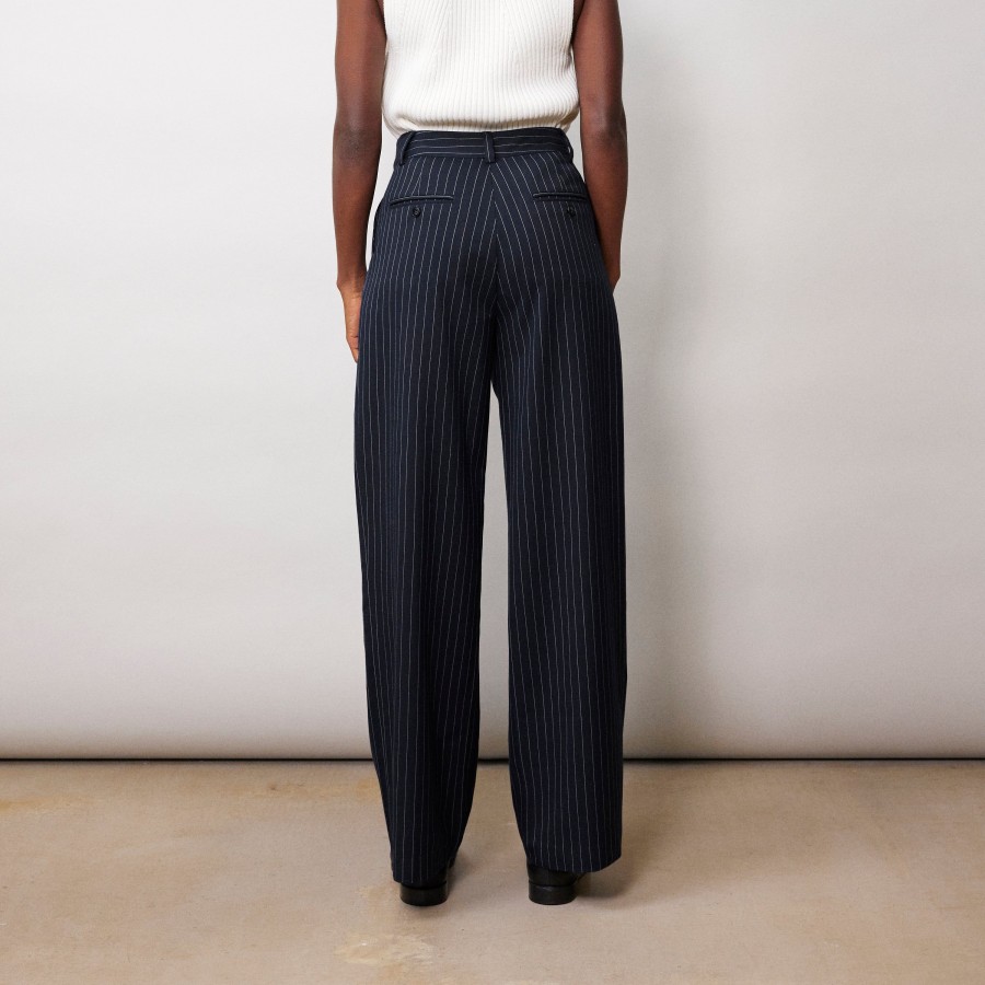 Tailoring Albaray | Navy Pinstripe Trouser