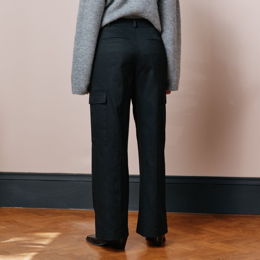 Tailoring Albaray | Black Cargo Trousers